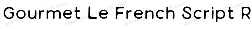 Gourmet Le French Script Regular字体转换